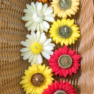 Sunflower candle set