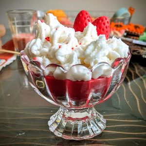 Ice-cream bowl candle