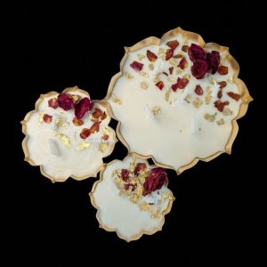 Lotus urli candle set, 3 pcs