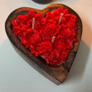 Wooden Heart -Scented candle